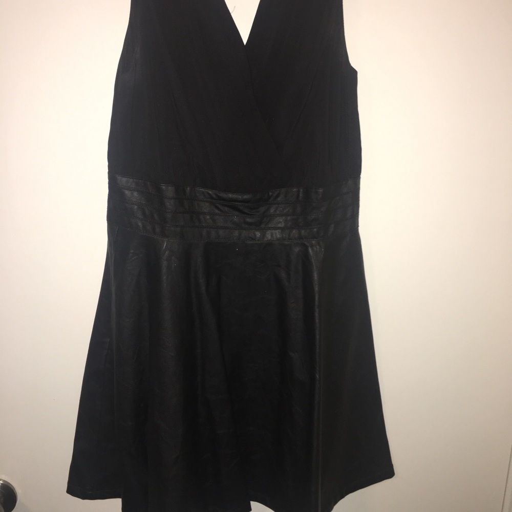 Women's Halter leather dress